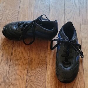 Kids Black & Blue Adidas Goletto Cleats